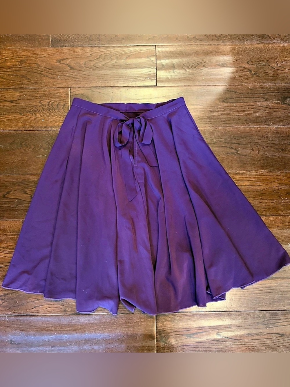 Purple Ballet Circle Skirt Size Medium Tie Waist Detail